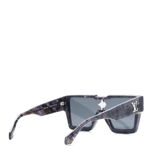 Louis Vuitton Marble Acetate Cyclone Sunglasses Z1789W Grey  display picture 3