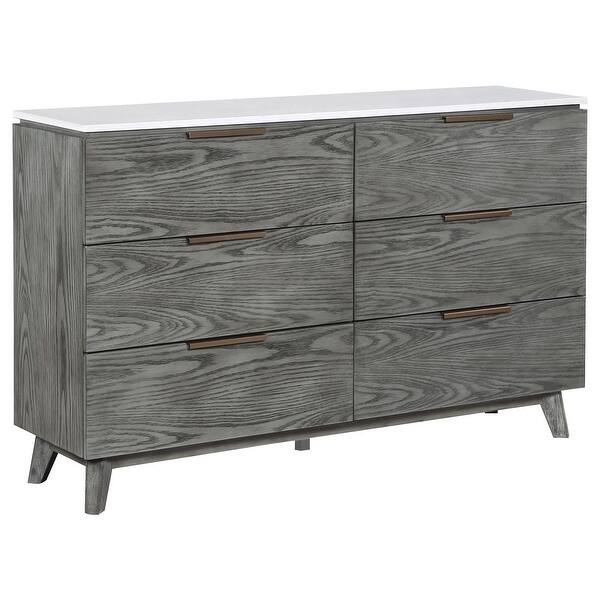 mid century grey dresser Metcalf