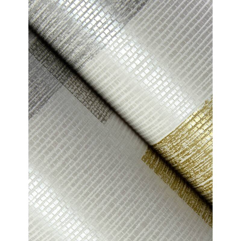 A-Street Prints Fulton Gold Shapes Wallpaper