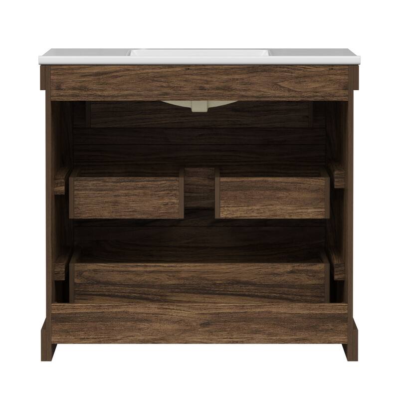 Teamson Home Donovan 36" Single Bathroom Vanity with Square Sink