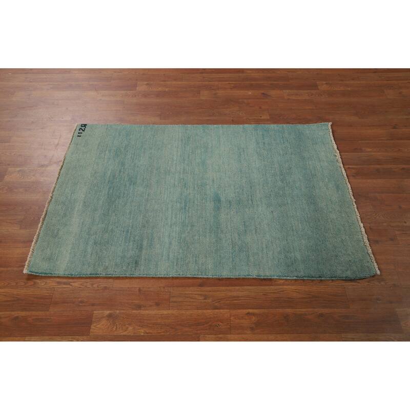 Stripe Gabbeh Modern Foyer Rug Handmade Wool Carpet - 2'9"x 4'0"