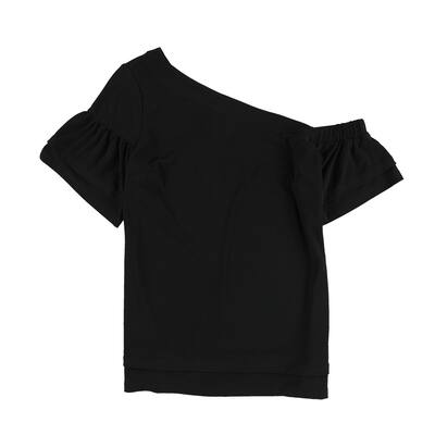 Bar Iii Womens Tiered One Shoulder Blouse
