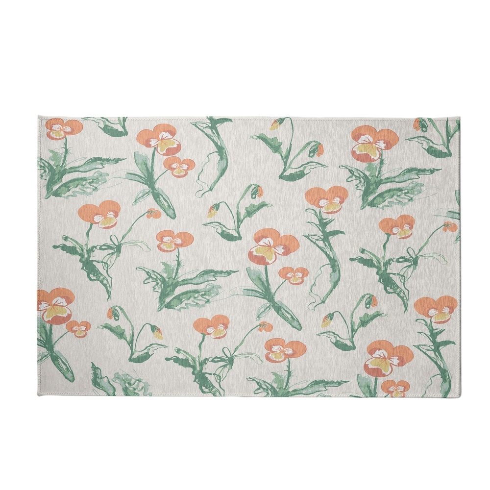 Bunch of Pansies Rug