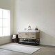 preview thumbnail 7 of 10, Toledo 48" Single Vanity in Light Walnut with Stone Sink Top