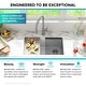 preview thumbnail 38 of 122, KRAUS Bellucci Workstation Undermount Granite Composite Kitchen Sink