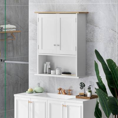 Modern Wall Cabinet Bathroom Storage Cabinet Over the Toilet Wall Mounted Medicine Cabinet with Adjustable Shelf