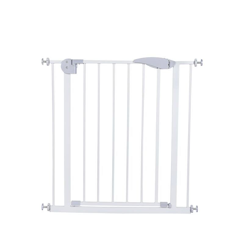 Anmytek Pressure Mounted Metal Safety Gate Auto Close White for Doorways Stairs Baby Pet 29 34 Inch Adjustable