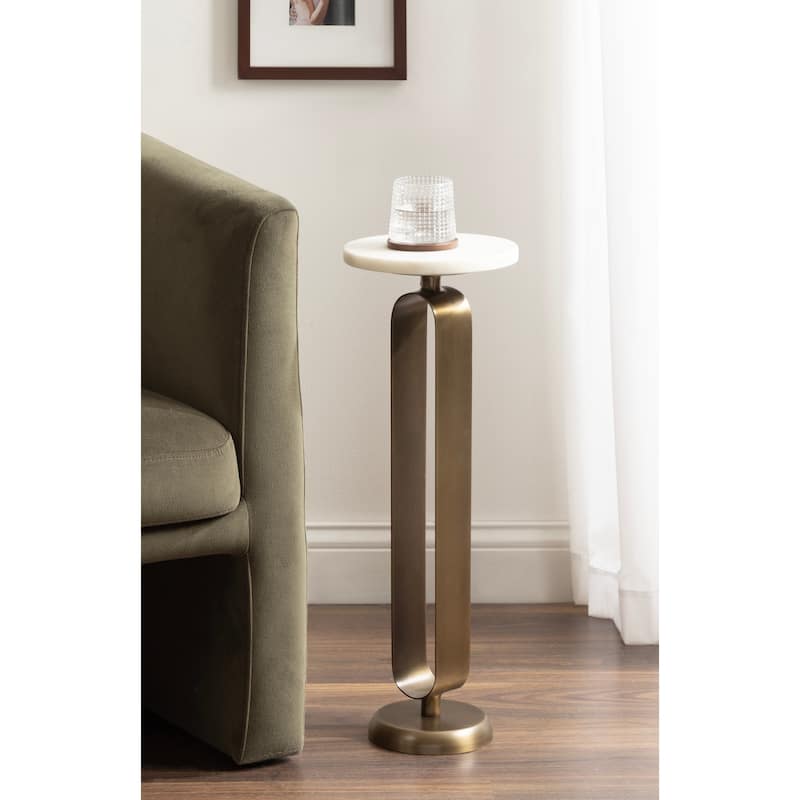 Kate and Laurel Helio Glam Drink Table