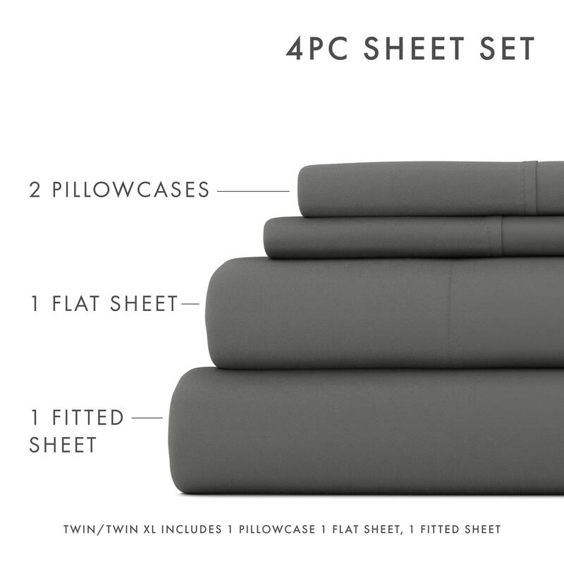 Becky Cameron Ultra-Soft Deep Pocket 4 Piece Bed Sheet Set