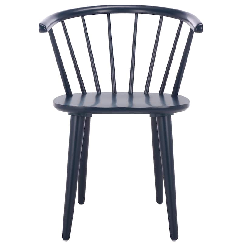 SAFAVIEH Home Blanchard 18-inch Curved Spindle Side Chair [SET of 2] - 21"W x 21"D x 30"H - Navy