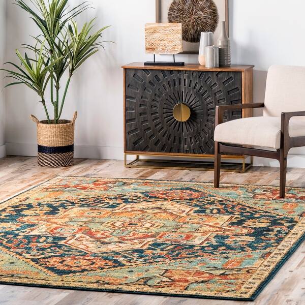 Nuloom Green Traditional Vintage Tribal Floret Medallion Area Rug On Sale Overstock 17373085