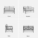 preview thumbnail 33 of 37, Mopio Odelia Patio Furniture, Outdoor Sectional Conversation Set