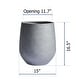 preview thumbnail 30 of 28, DreamPatio La Mirada 1-piece Fiberstone Tapered Planter for Indoor/Outdoor 15x15x16.5 - Grey
