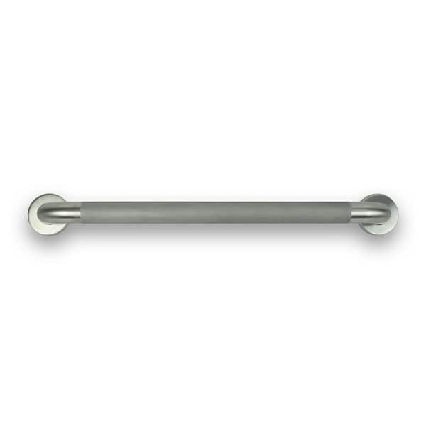 slide 2 of 8, Keeney 1-1/2 in. Classic Stainless Steel Grab Bar, Concealed with Safety Grip