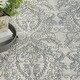 preview thumbnail 15 of 26, Nourison Iliana Indoor only Grey Damask Area Rug