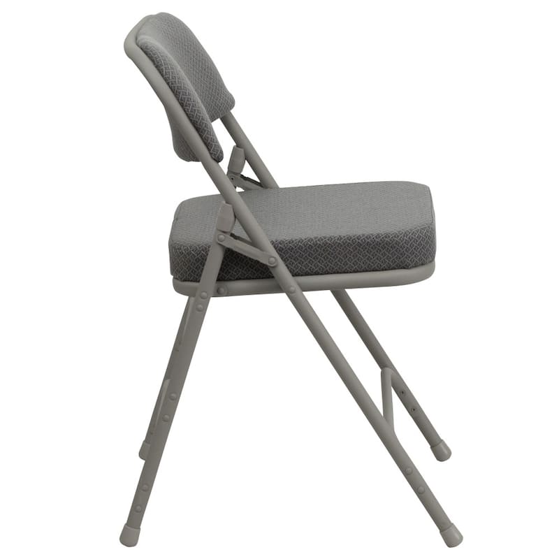 Set of 4 HERCULES Series Metal Folding Chairs with Padded Seats