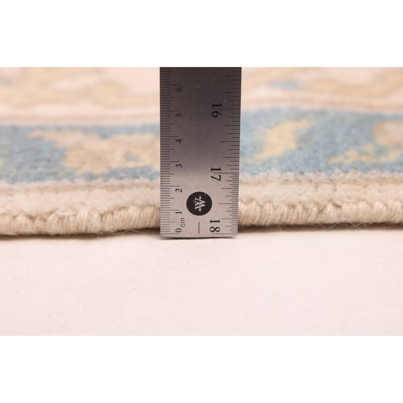 ECARPETGALLERY Hand-knotted Royal Oushak Ivory Wool Rug - 8'2 x 8'0