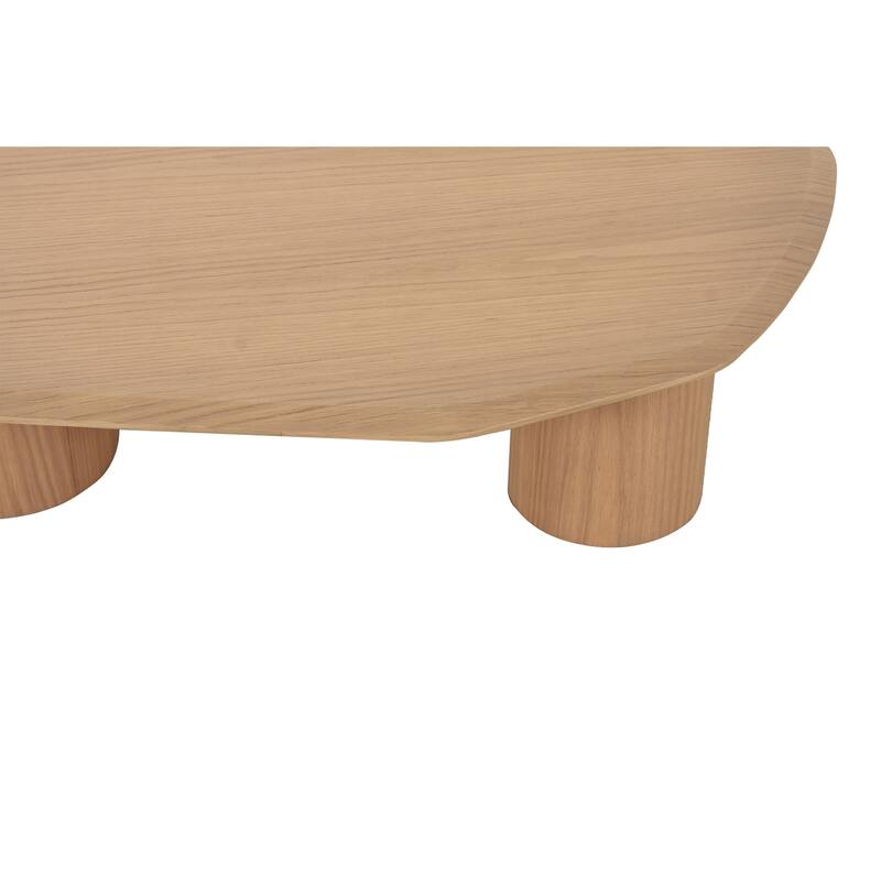 Modrest Seymour Modern White Oak Low Coffee Table