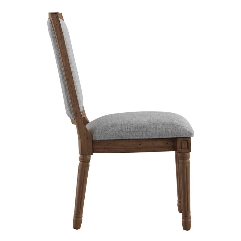 Deana Ornate Linen Dining Chairs (Set of 2) by iNSPIRE Q Artisan