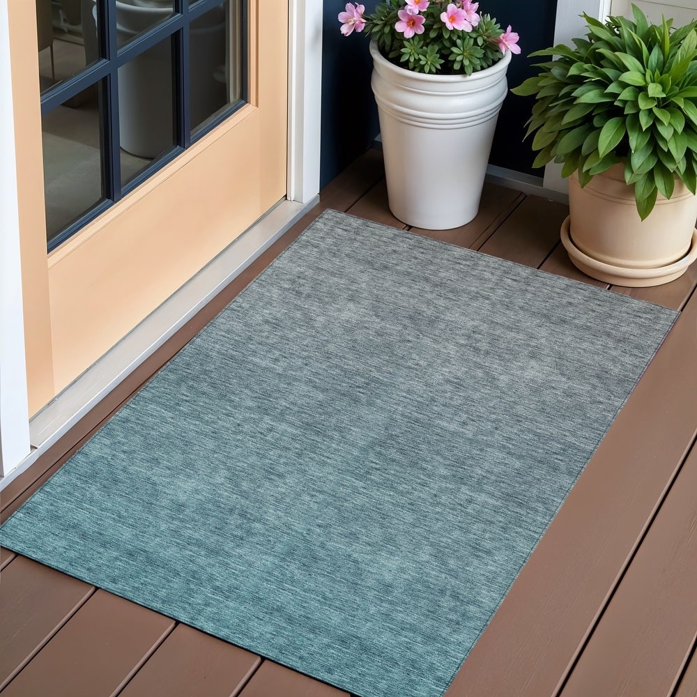 HomeRoots Ombre Transitional Rectangle Outdoor Rug