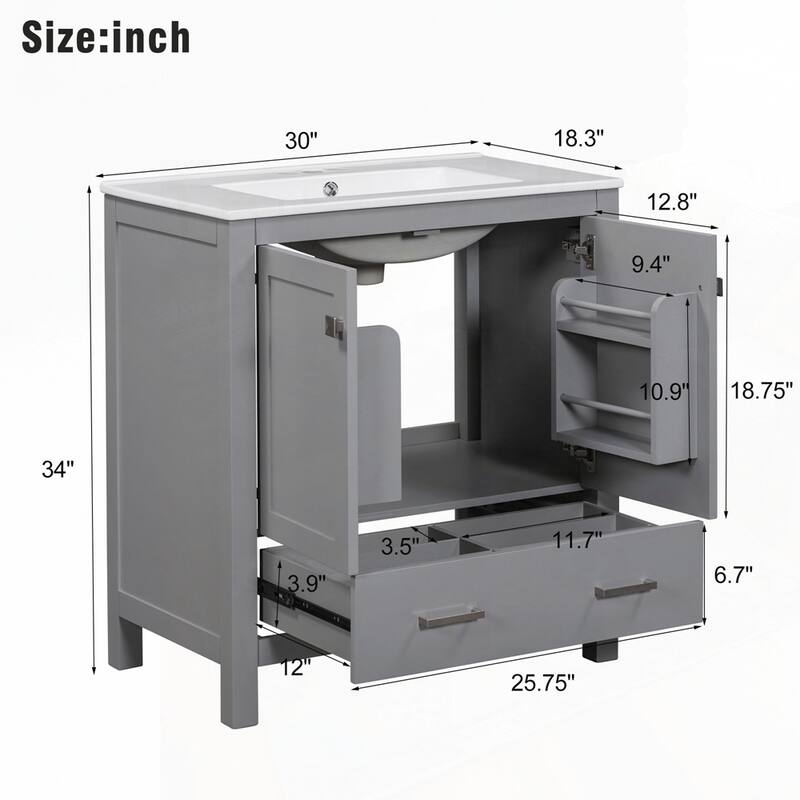 Bathroom Vanity with Single Sink