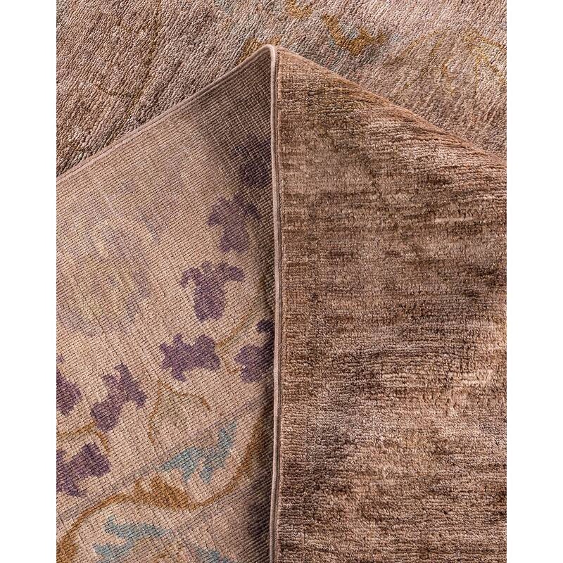 Vibrance One-of-a-Kind Hand-Knotted Area Rug - Beige, 8' 10" x 8' 10" - 8' 10" x 8' 10"