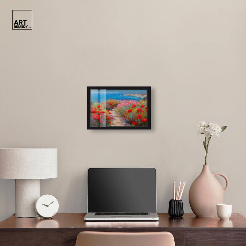 Ocean View Bloom I Shadowbox by Art Remedy