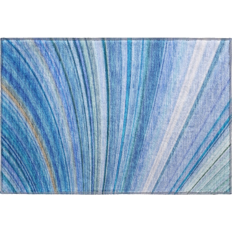 Premium Washable Super Soft Striped Abstract Mayfield Rug