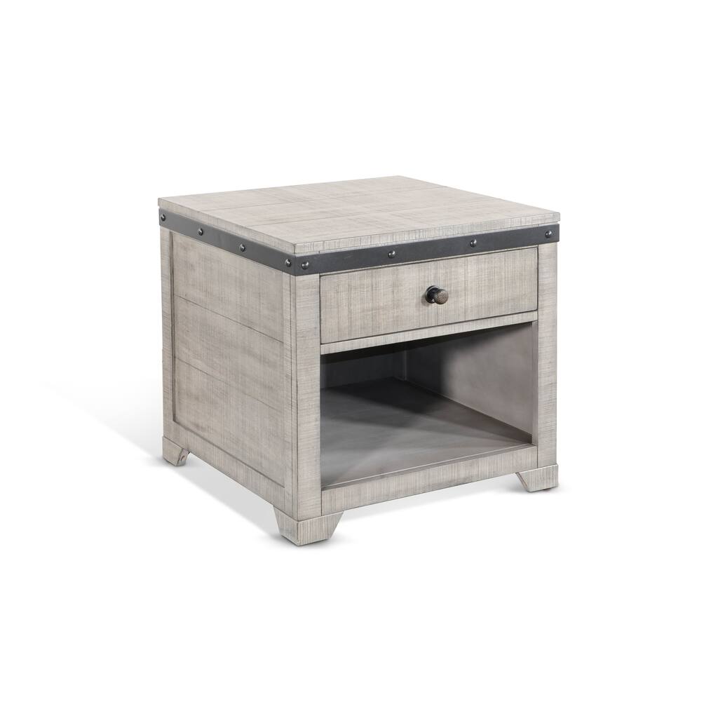 Sunny Designs Grey Wood End Table