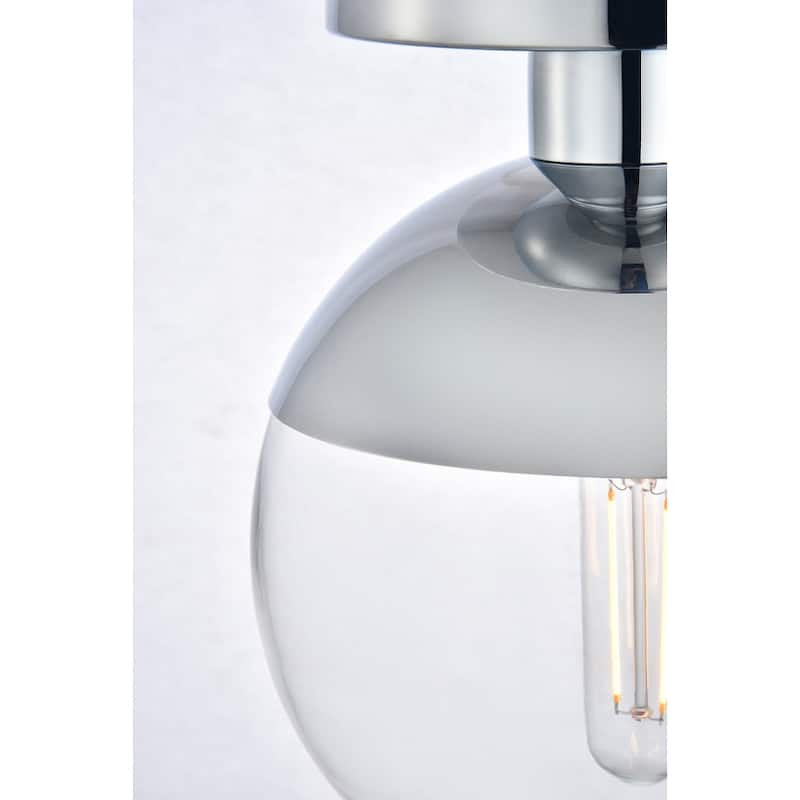 Clear Glass 1-light Flush Mount