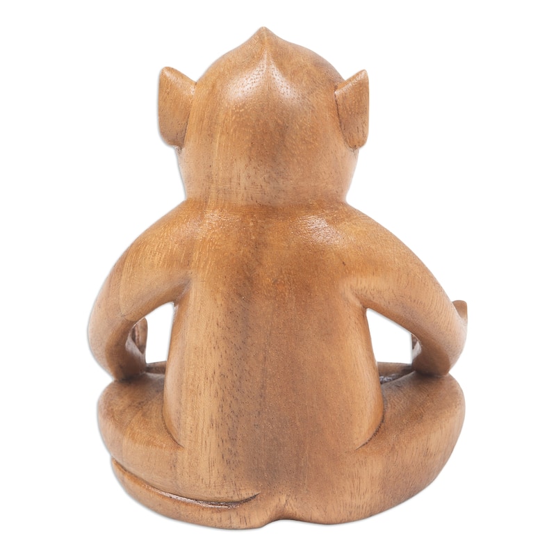 Novica Handmade Joyous Master Wood Statuette