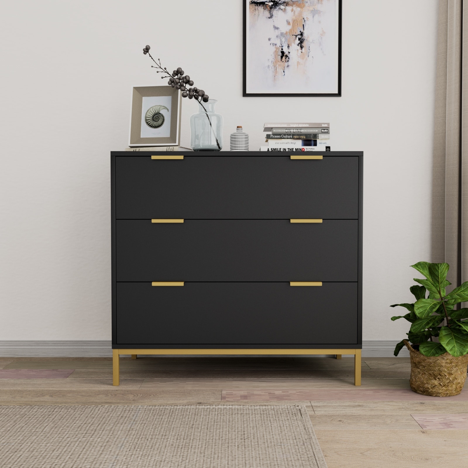 Black dresser with legs deals