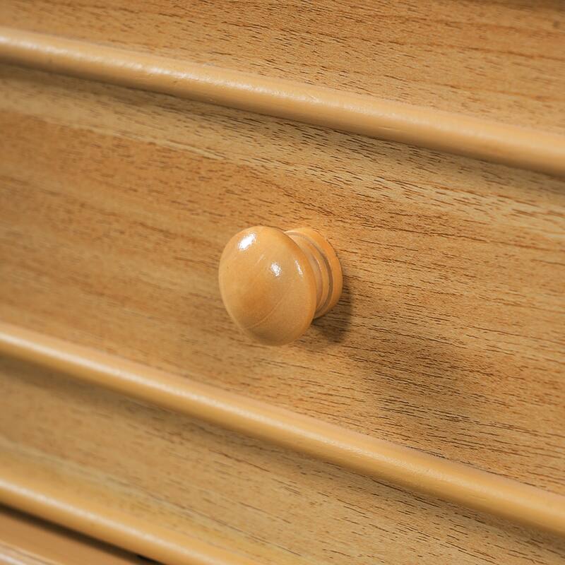 30" Bathroom Vanity with Ceramic Sink, Solid Pine Wood Frame Freestanding Vanity - 30inches