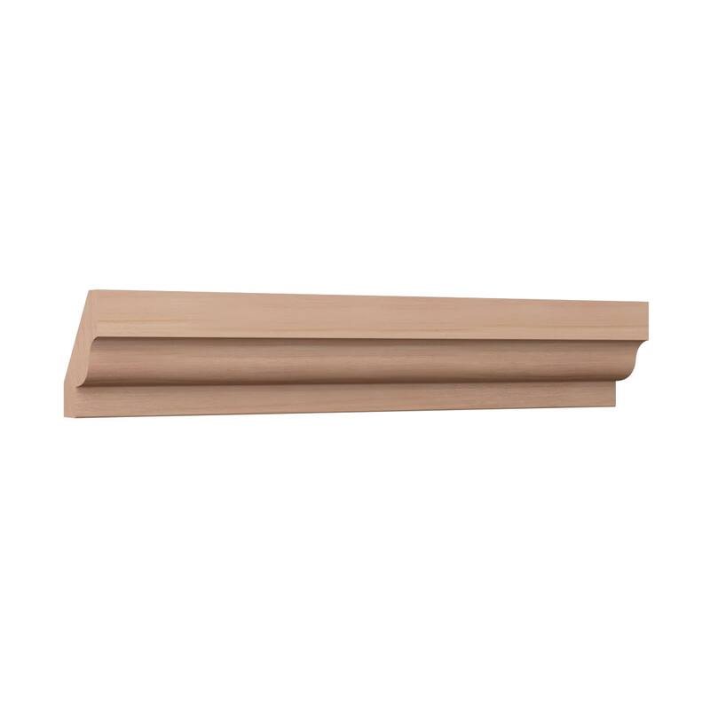 WM60: 1-2/5-in H x 1-in P x 1-3/4-in F x 96-in L Americraft Solid Hardwood Stain Grade Crown Moulding