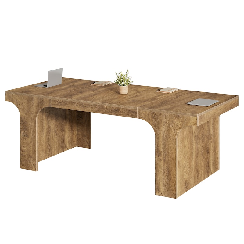 Large Executive Conference Table, Office Meeting Table, Boardroom Computer Writing Desk Workstation Accent Table