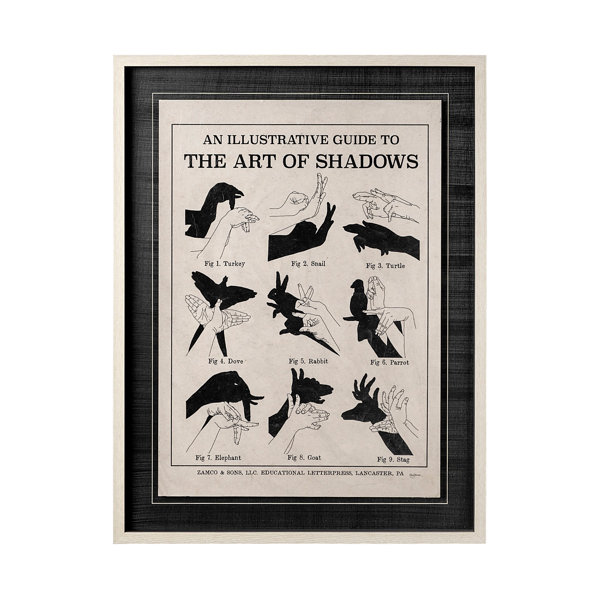 Mercana The Art of Shadows X by Mercana Studio Hand Embellished Textured Framed Art Print Matted under Glass