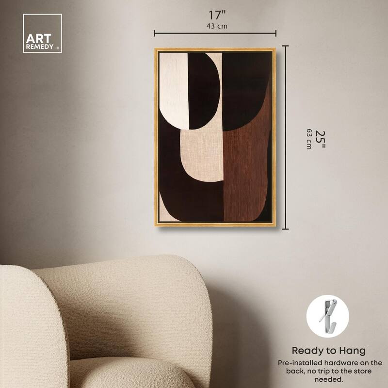 Quartet in Brown I Canvas by Art Remedy