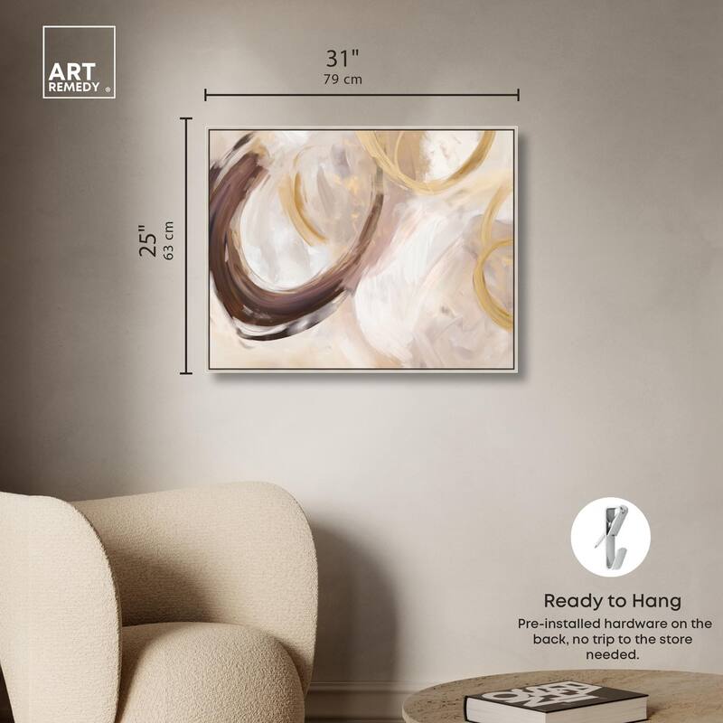 Dreamy Swirls I Canvas by Art Remedy