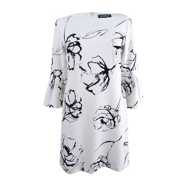 ralph lauren floral bell sleeve dress