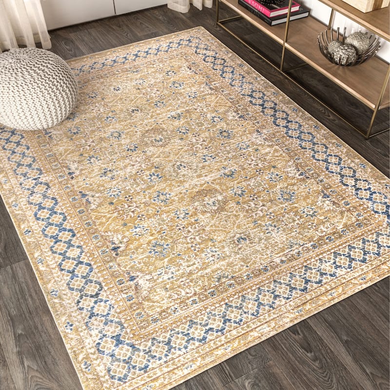 JONATHAN Y Xlendi English Country Argyle Area Rug
