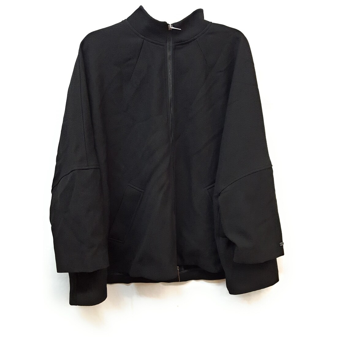women's short sleeve black jacket