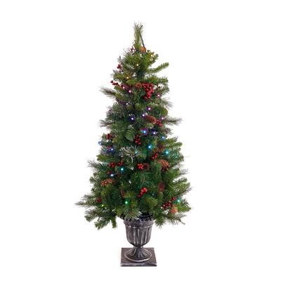 4 ft. Crestwood® Spruce Entrance Tree with Twinkly™ LED Lights - 4 ft