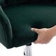 preview thumbnail 25 of 31, Modern Home Office Chair Velvet Swivel Armchair Chair with Soft Seat - 23.00 x 20.00 x 36.00 inch