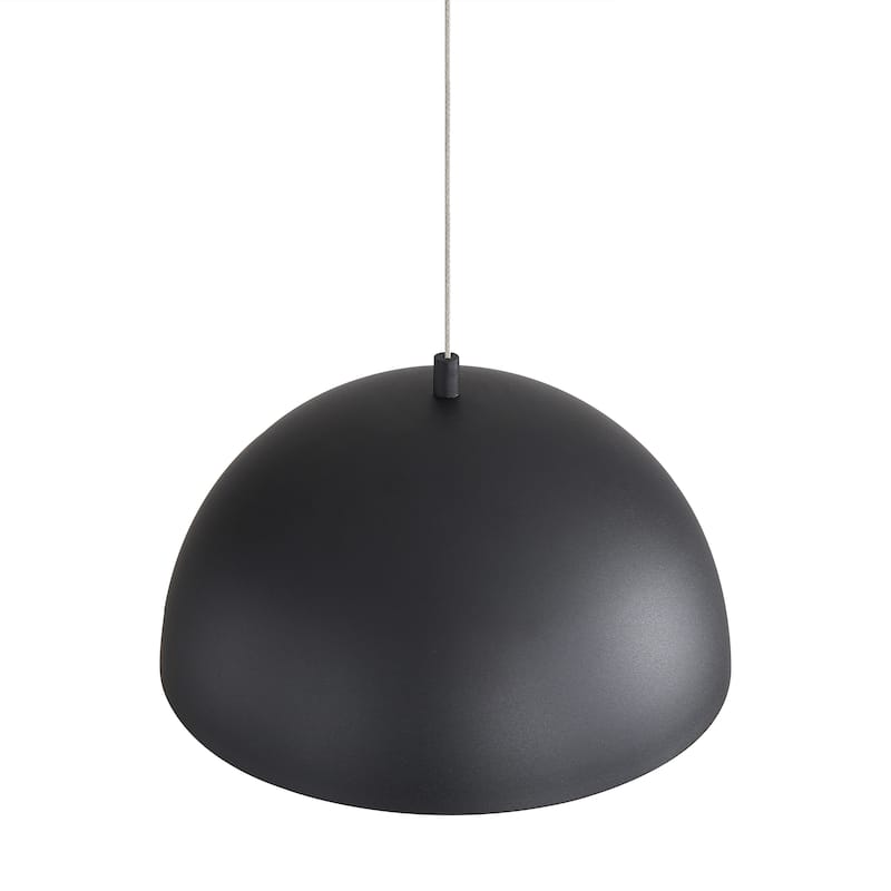 Wry Lighting Solsken Integrated LED 12in Pendant in Sand Black