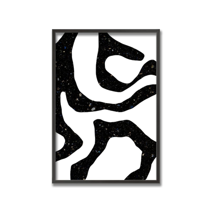 "Black Gems" Framed Print Wall Art by Uplusmestudio