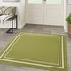preview thumbnail 24 of 63, Nourison Essentials Indoor/Outdoor Solid Area Rug 5' Square - Green/Ivory