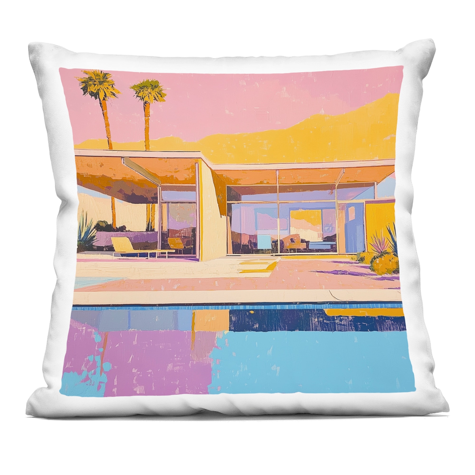 Stupell Vivid Villa at Sunset Decorative Printed Throw Pillow Design by Walker Noble