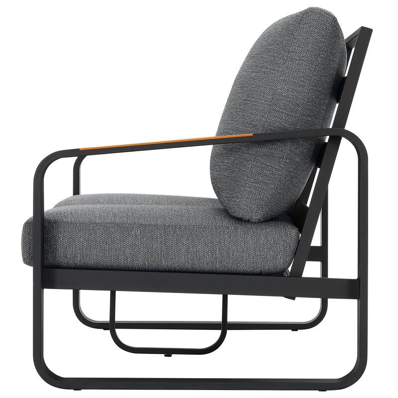 Outdoor Patio Conversation Chair, Loveseat, Sofa with Removable Cushions