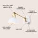 preview thumbnail 20 of 28, Hygge Swing Arm 1-Light Modern Midcentury Iron USB Charging Port LED Sconce, by JONATHAN Y