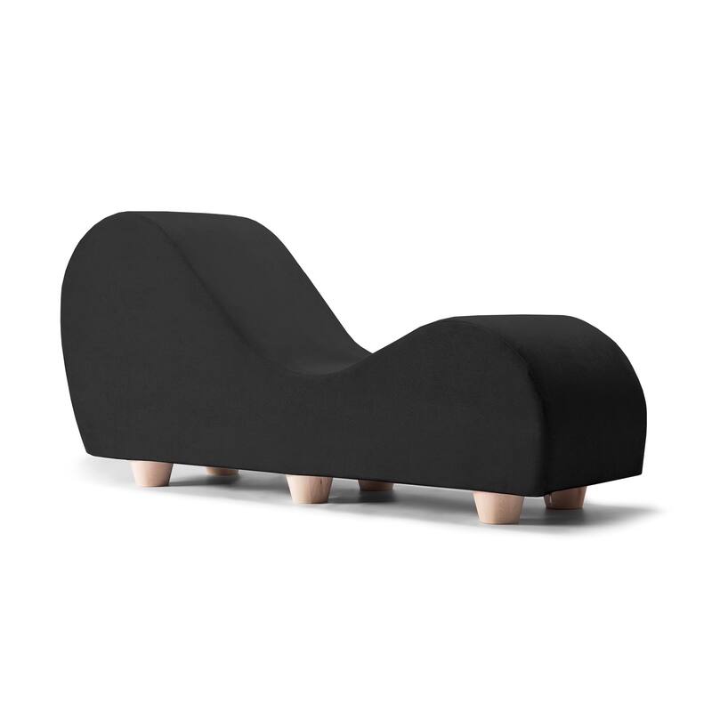 Avana Yoga Chaise Lounge w/ Maple Wood Feet
